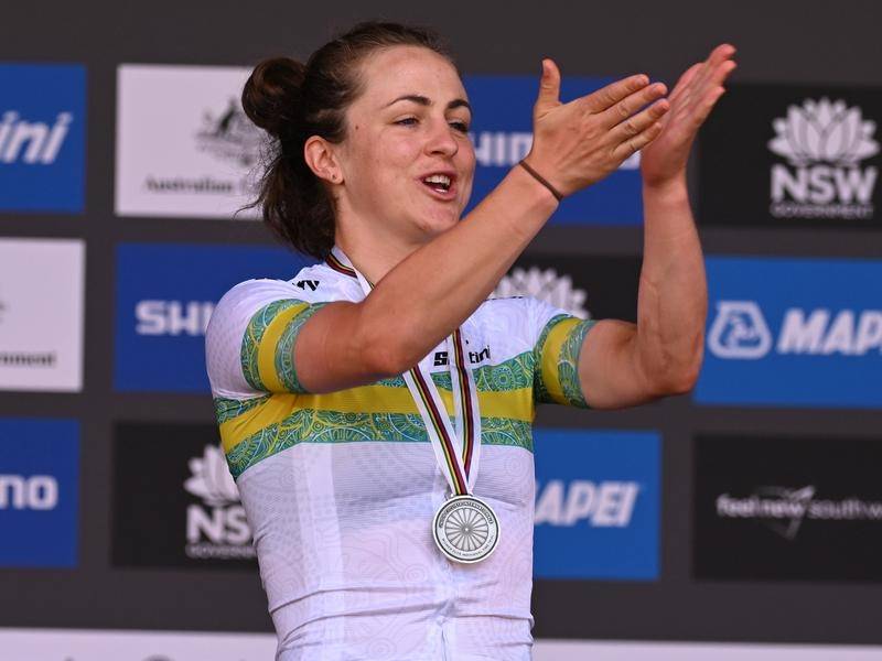 Brown wins silver at home cycling worlds